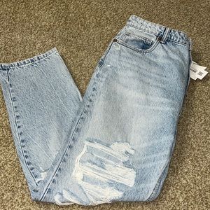 Brand new high rise ankle length classic mom fit Zara jeans